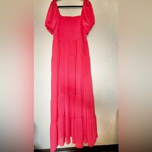 Coral Maxi Dress
